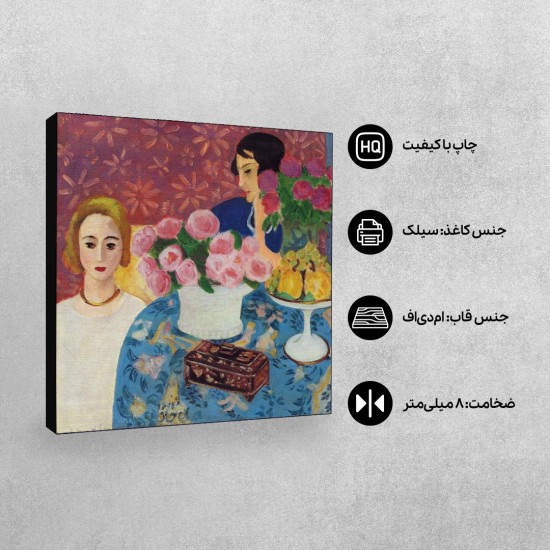 تابلو شاسی طرح جعبه چینی از ماتیس