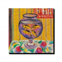 تابلو شاسی طرح تنگ ماهی قرمز از ماتیس