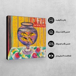 تابلو شاسی طرح تنگ ماهی قرمز از ماتیس