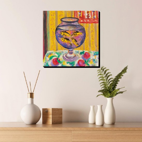 تابلو شاسی طرح تنگ ماهی قرمز از ماتیس