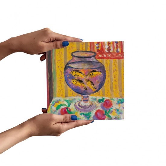 تابلو شاسی طرح تنگ ماهی قرمز از ماتیس