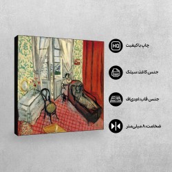 تابلو شاسی طرح زنان روی مبل از ماتیس