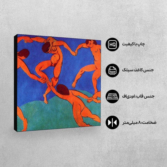 تابلو شاسی طرح رقص ۲ از ماتیس
