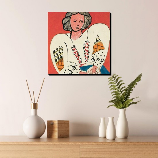 تابلو شاسی طرح بلوز رومانیایی از ماتیس