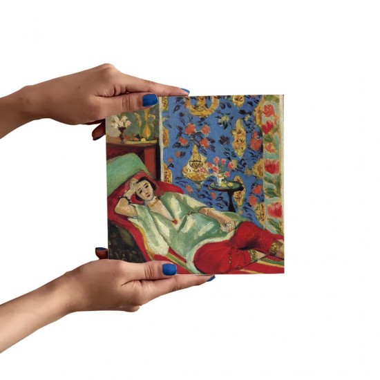 تابلو شاسی طرح اودالیسک در شلوار قرمز از ماتیس