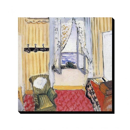 تابلو شاسی طرح اتاق من در ساحل زیبا از ماتیس