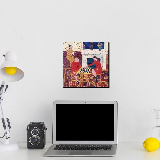 تابلو شاسی طرح خانواده نقاش از ماتیس