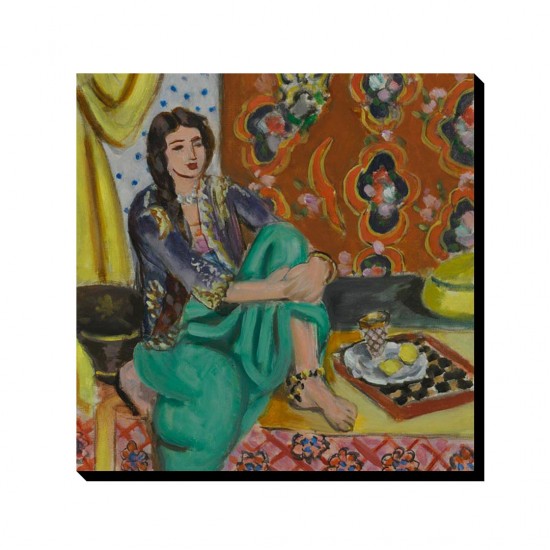 تابلو شاسی طرح اودالیسک نشسته از ماتیس