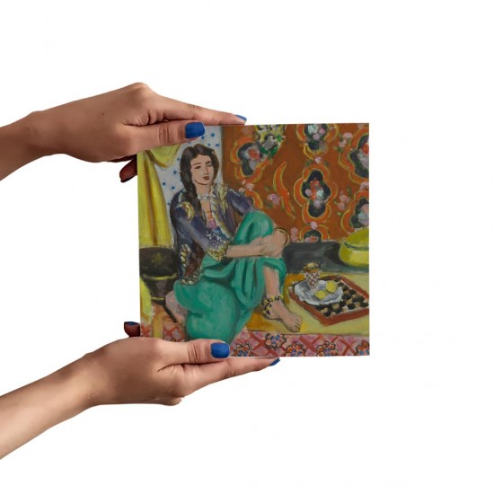 تابلو شاسی طرح اودالیسک نشسته از ماتیس