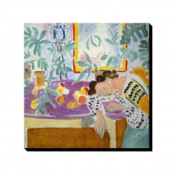 تابلو شاسی طرح اشیاء بی جان و زن خوابیده از ماتیس