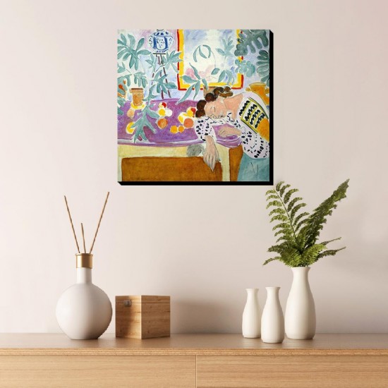 تابلو شاسی طرح اشیاء بی جان و زن خوابیده از ماتیس