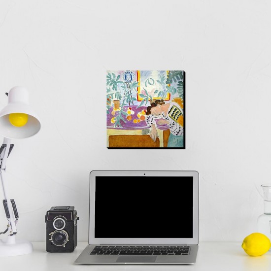 تابلو شاسی طرح اشیاء بی جان و زن خوابیده از ماتیس