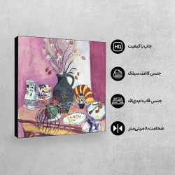 تابلو شاسی طرح اشیاء بی جان، سوسن ها از ماتیس