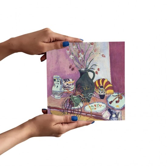 تابلو شاسی طرح اشیاء بی جان، سوسن ها از ماتیس