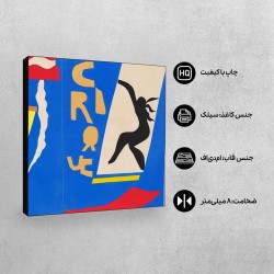 تابلو شاسی طرح سیرک (جاز) از ماتیس