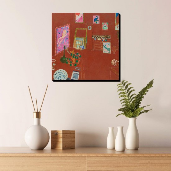 تابلو شاسی طرح استودیوی قرمز از ماتیس