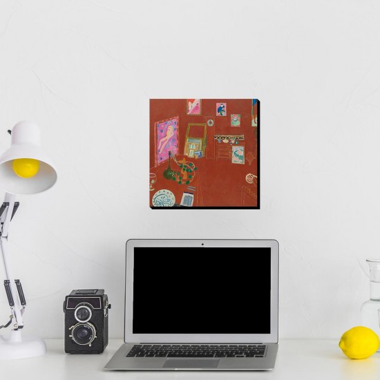 تابلو شاسی طرح استودیوی قرمز از ماتیس