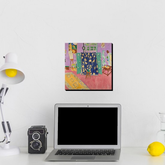 تابلو شاسی طرح استودیوی صورتی از ماتیس