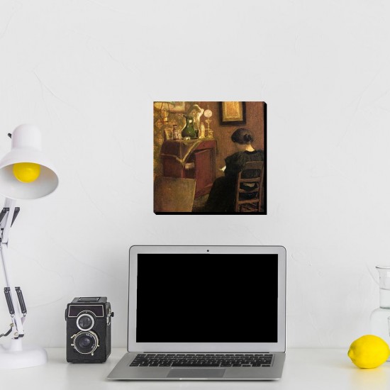 تابلو شاسی طرح زن در حال مطالعه از ماتیس