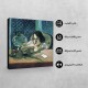 تابلو شاسی طرح زنی پشت تنگ ماهی از ماتیس