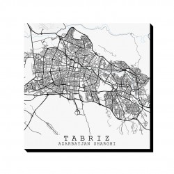 تابلو شاسی طرح نقشه شهر تبریز