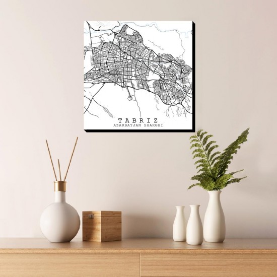 تابلو شاسی طرح نقشه شهر تبریز