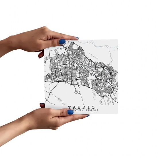 تابلو شاسی طرح نقشه شهر تبریز