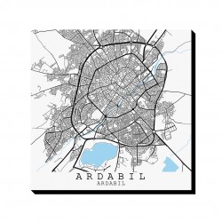 تابلو شاسی طرح نقشه شهر اردبیل