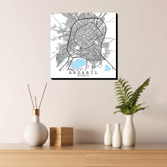 تابلو شاسی طرح نقشه شهر اردبیل