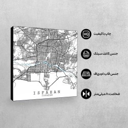 تابلو شاسی طرح نقشه شهر اصفهان