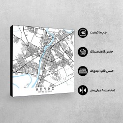 تابلو شاسی طرح نقشه شهر اهواز