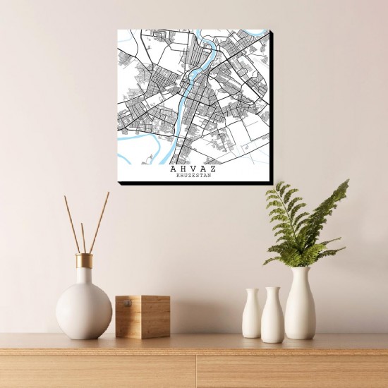 تابلو شاسی طرح نقشه شهر اهواز