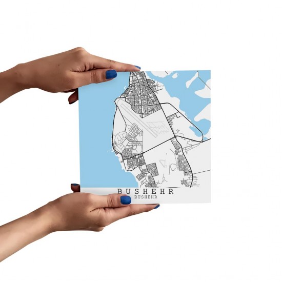 تابلو شاسی طرح نقشه شهر بوشهر