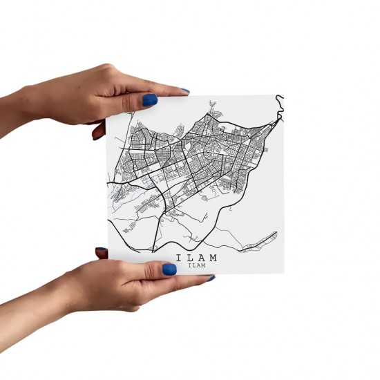 تابلو شاسی طرح نقشه شهر ایلام