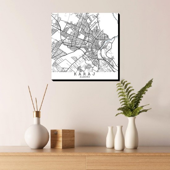 تابلو شاسی طرح نقشه شهر کرج