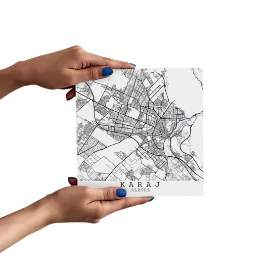 تابلو شاسی طرح نقشه شهر کرج