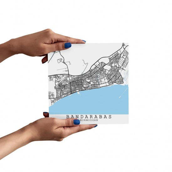 تابلو شاسی طرح نقشه شهر بندرعباس