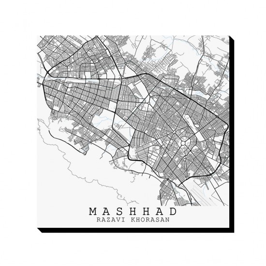 تابلو شاسی طرح نقشه شهر مشهد
