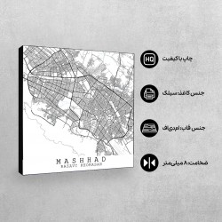 تابلو شاسی طرح نقشه شهر مشهد