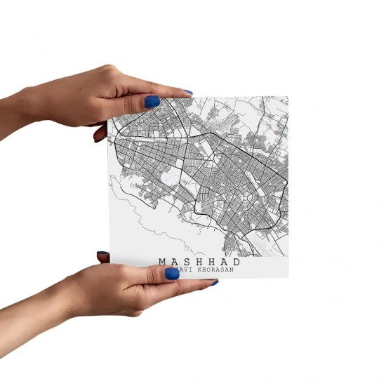 تابلو شاسی طرح نقشه شهر مشهد