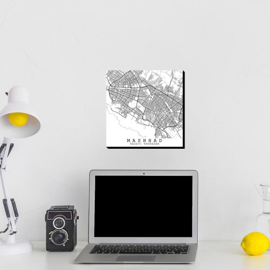 تابلو شاسی طرح نقشه شهر مشهد