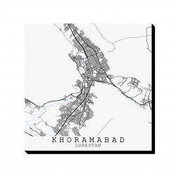 تابلو شاسی طرح نقشه شهر خرم آباد