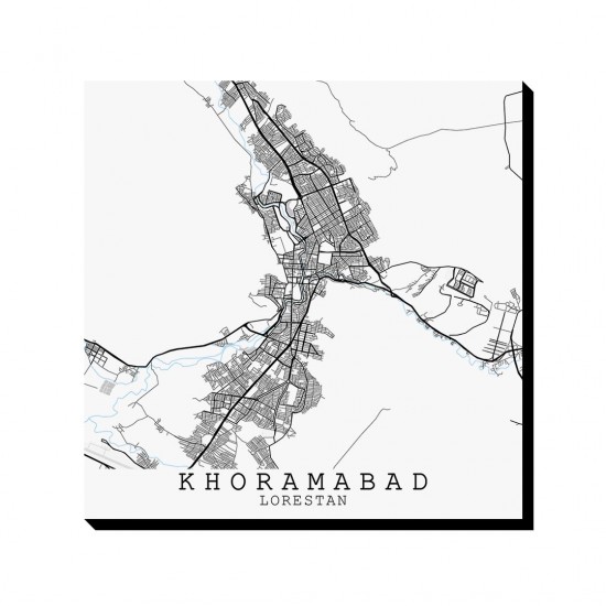 تابلو شاسی طرح نقشه شهر خرم آباد