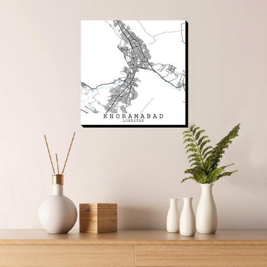 تابلو شاسی طرح نقشه شهر خرم آباد