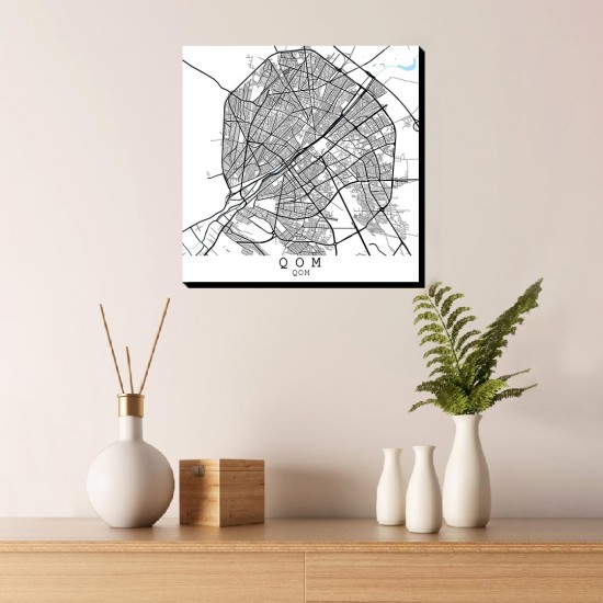 تابلو شاسی طرح نقشه شهر قم