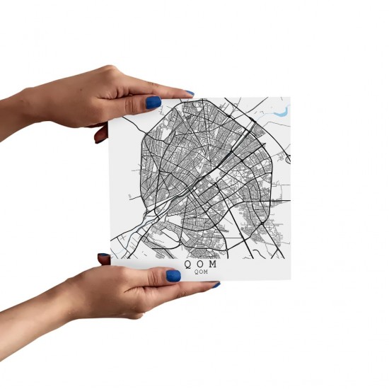 تابلو شاسی طرح نقشه شهر قم