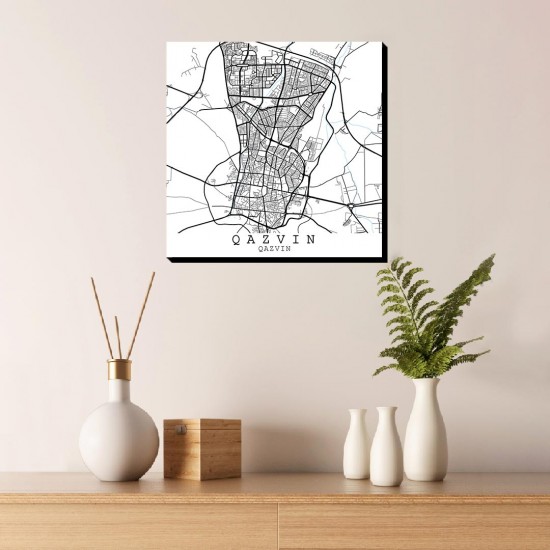 تابلو شاسی طرح نقشه شهر قزوین