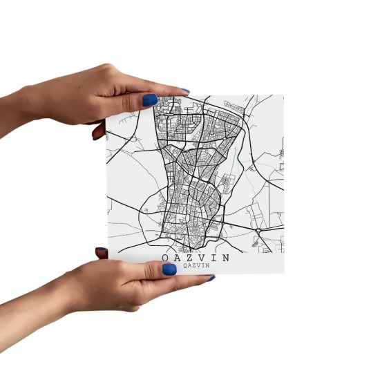 تابلو شاسی طرح نقشه شهر قزوین