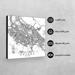 تابلو شاسی طرح نقشه شهر شیراز
