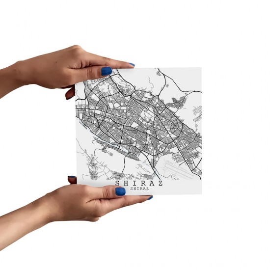 تابلو شاسی طرح نقشه شهر شیراز